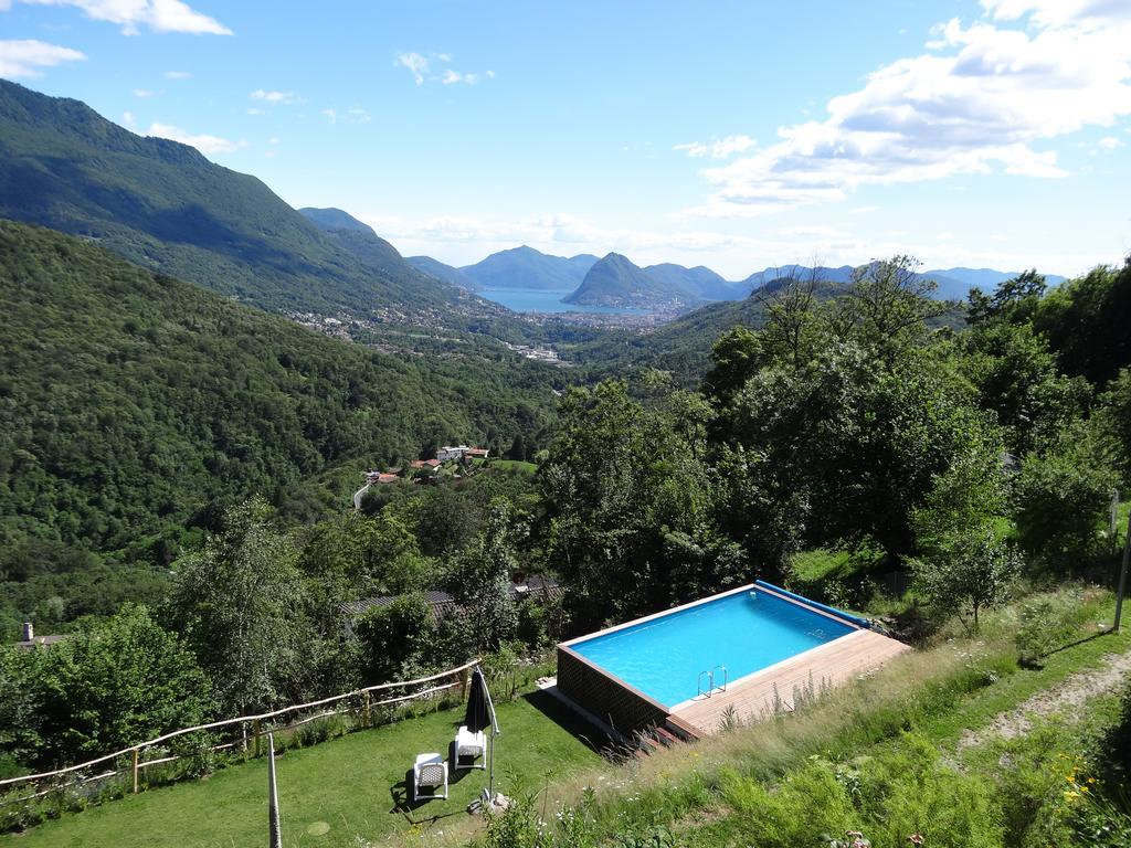 Eco Hotel Locanda Del Giglio Roveredo Capriasca Kültér fotó