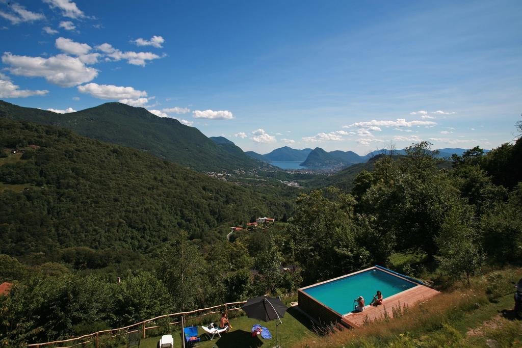 Eco Hotel Locanda Del Giglio Roveredo Capriasca Kültér fotó